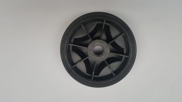 Stützrad 200 mm Federrechen